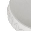 Ivory riverstone composite bowl with feather design