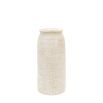 Tall subtle rib textured vase