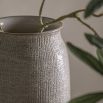 Tall subtle rib textured vase