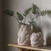 Large ceramic vase which evokes natural forms of nature