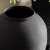 Assorted set of 2 black metal vases