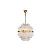 Gem Pendant Lamp - Brass/Clear