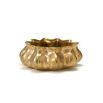 Antiqued gold wavey effect bowl