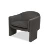 Dark grey sculptural chair