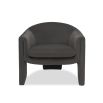 Dark grey sculptural chair