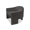 Dark grey sculptural chair