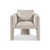 Neutral chair with high armrests and a backrest