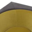 Mustard chair with curvaceous tailoring in its dipped seat design