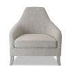 Light grey chair with striking silhouette