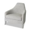 Light grey chair with striking silhouette