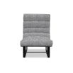 A contemporary chair by Liang & Eimil with a gorgeous grey upholstery and stylish shape