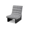 A contemporary chair by Liang & Eimil with a gorgeous grey upholstery and stylish shape