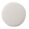 Circular boucle sand cushion