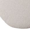 Circular boucle sand cushion