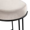 Compti Bar Stool - Kaster Light Grey/Matte Black