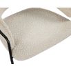 Modern take on the tub chair with boucle sand upholstery