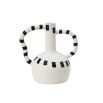 Irving Vase Ceramic Vase - Black/White