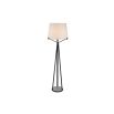 Luca Floor Lamp - Matte Black/White Marble