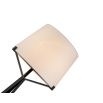 Luca Floor Lamp - Matte Black/White Marble