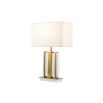 Vedra Table Lamp - Brushed Brass/White