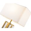 Vedra Table Lamp - Brushed Brass/White