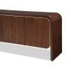 Walter Sideboard - Natural Walnut & Brass