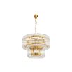 Mist Tall Pendant Lamp - Brushed Brass/Clear Glass