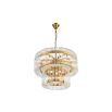 Mist Tall Pendant Lamp - Brushed Brass/Clear Glass