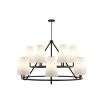 Gildan Chandelier - White & Black