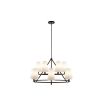 Gildan Chandelier - White & Black