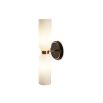 Pawson Wall Light - White, Black & Brass