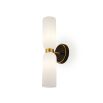 Pawson Wall Light - White, Black & Brass