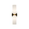 Pawson Wall Light - White, Black & Brass