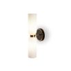 Pawson Wall Light - White, Black & Brass