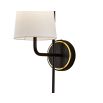 Serpa Wall Light - White, Black & Brass