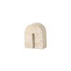 Small beige travertine arch ornament