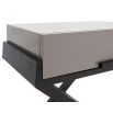 A seek one-drawer bedside table by Liang & Eimil with a taupe and wenge finish