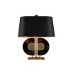 Coleman Table Lamp -Brushed Brass/Faux Leather