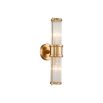 Preston Wall Light - Antiques Brass Clear Glass