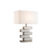 Twist Table Lamp - Bronze/Faux White Marble