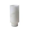 White marble finish tealight holder