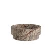 Glamorous textured brown marble bowl