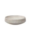 white washed mango wood centerpiece bowl