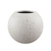 Light grey spherical concrete planter in large