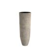 Terracotta planter in grey finish 