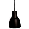 Large aluminium pendant finished in matte black