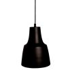 Sumptuously striking pendant complete in a matte black finish