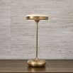 Flat Top Rechargeable Mini Lamp -  Brass