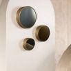 Set three circular wall mirrors