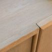 Natural wood sideboard with four cupboards